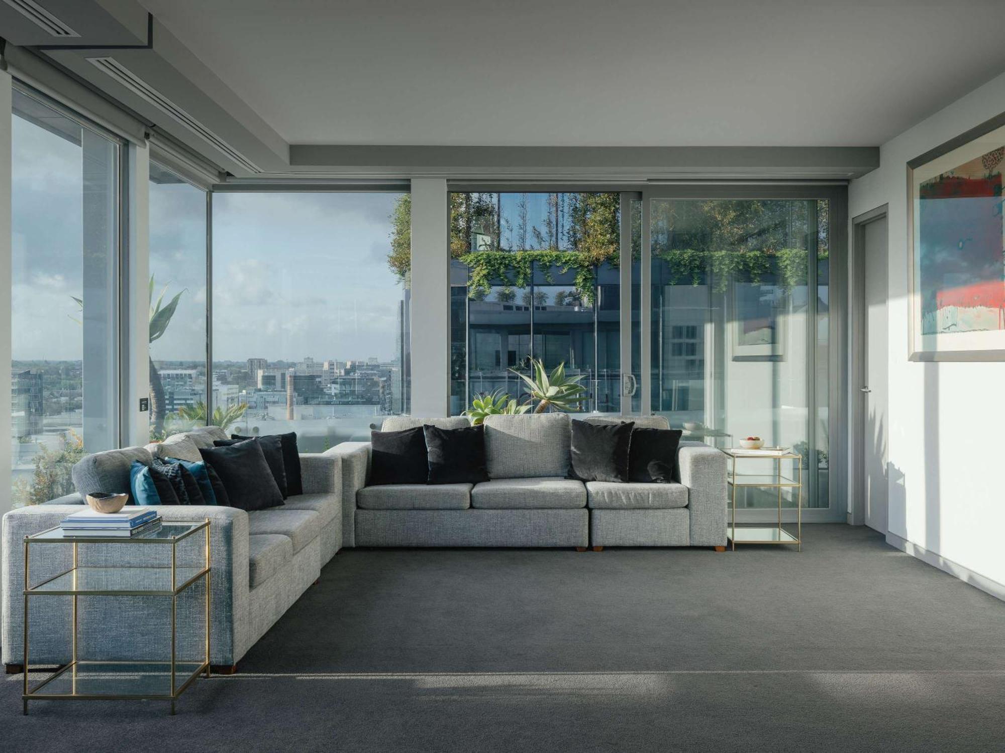 The Olsen Melbourne Art Series Eksteriør bilde Interior of a penthouse apartment